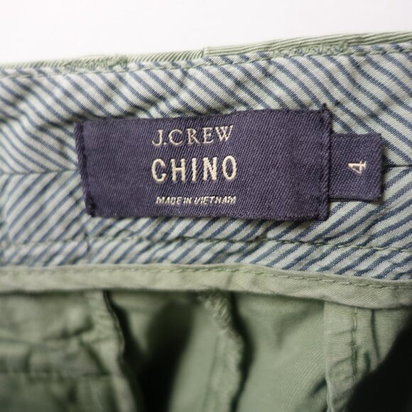 J.Crew JCrew #682925 Cotton Green 5" inseam Chino Shorts 4 - Picture 7 of 9